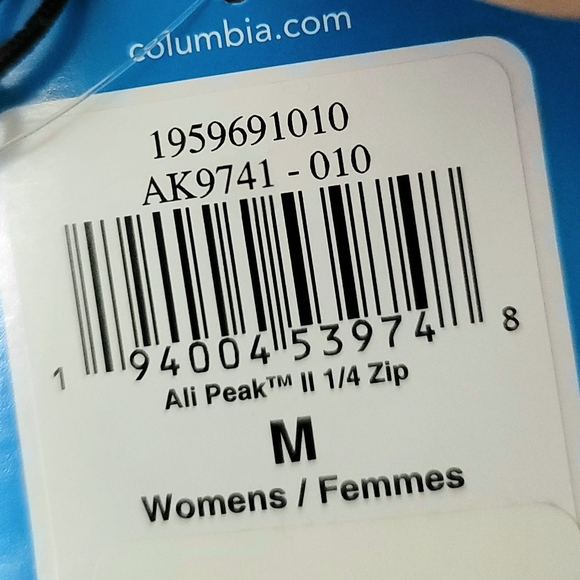 NWT Columbia Ali Peak li 1/4 Zip Size M - Picture 12 of 12